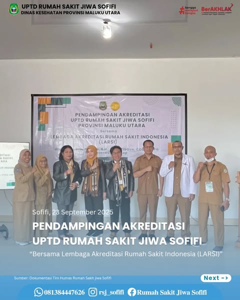 Pendampingan Akreditasi UPTD Rumah Sakit Jiwa Sofifi