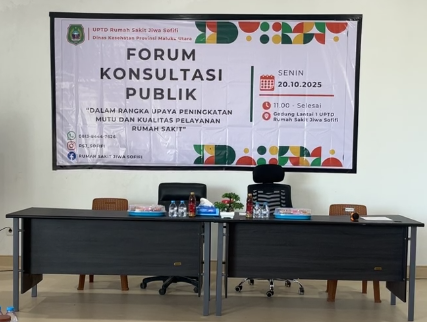 Forum Konsultasi Publik (FKP) yang digelar di Rumah Sakit Jiwa Sofifi
