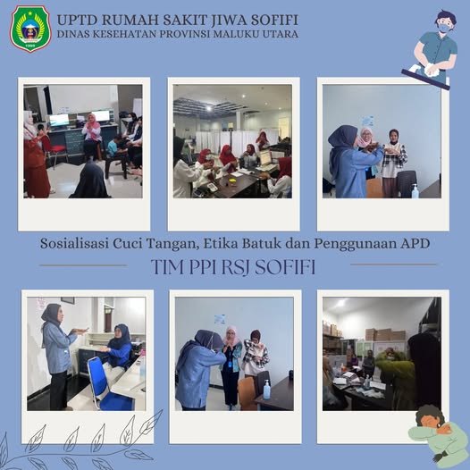 Sosialisasi Cuci tangan, Etika batuk dan Penggunaan APD