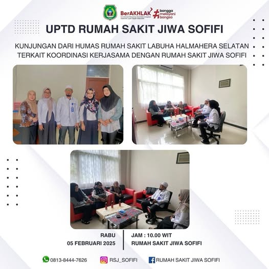 Kunjungan dari Humas Rumah Sakit Labuha Halmahera Selatan